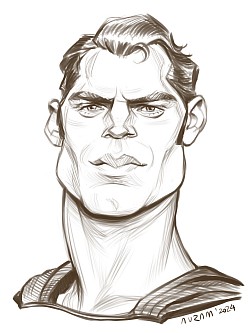 Henry Cavill caricature