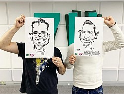 caricatura Popescu & Flick