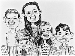 Elvis Presley caricature