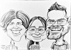caricatura familie